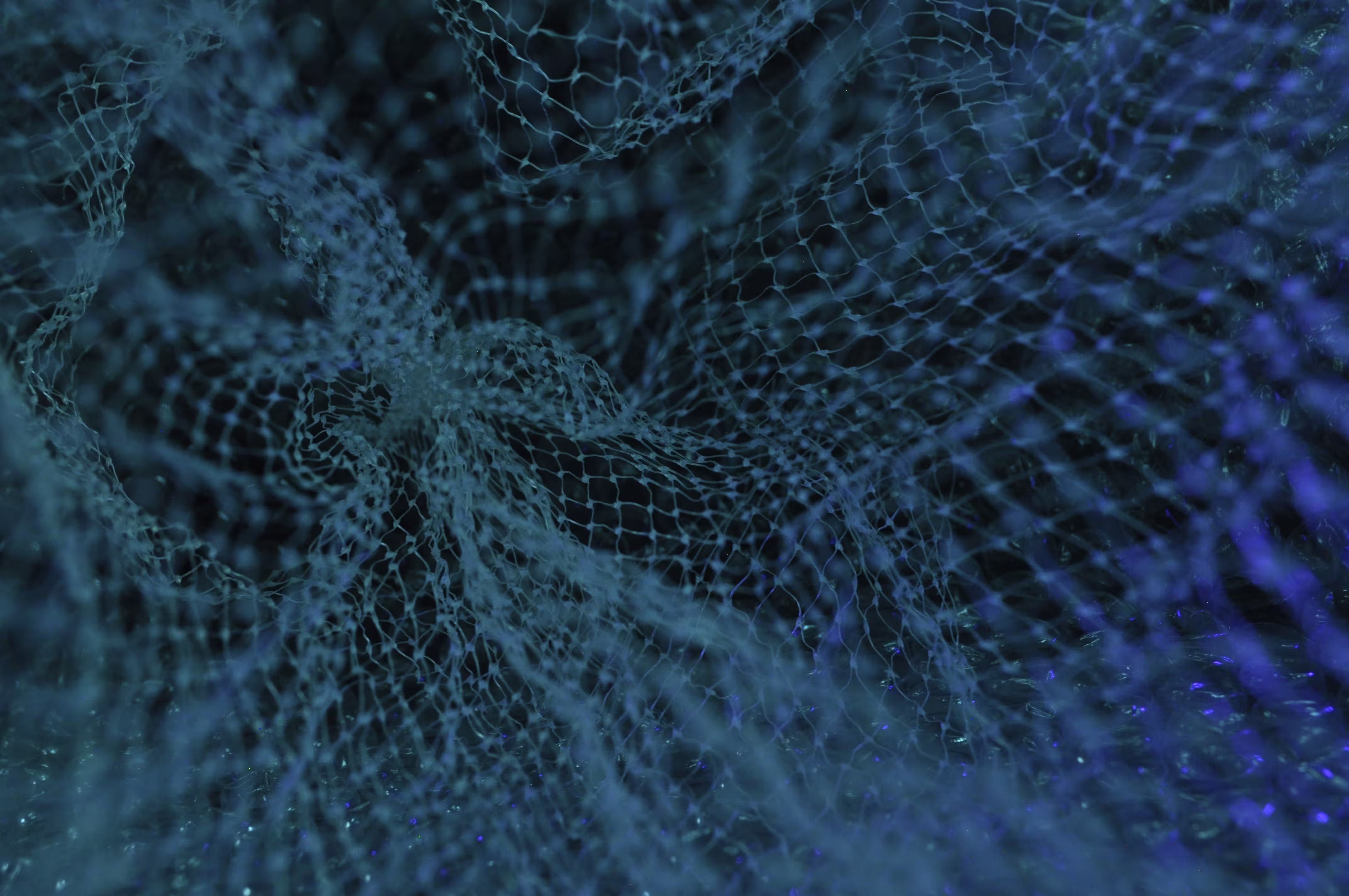 Abstract visualization of fragmented data signals converging into a connected intelligence system